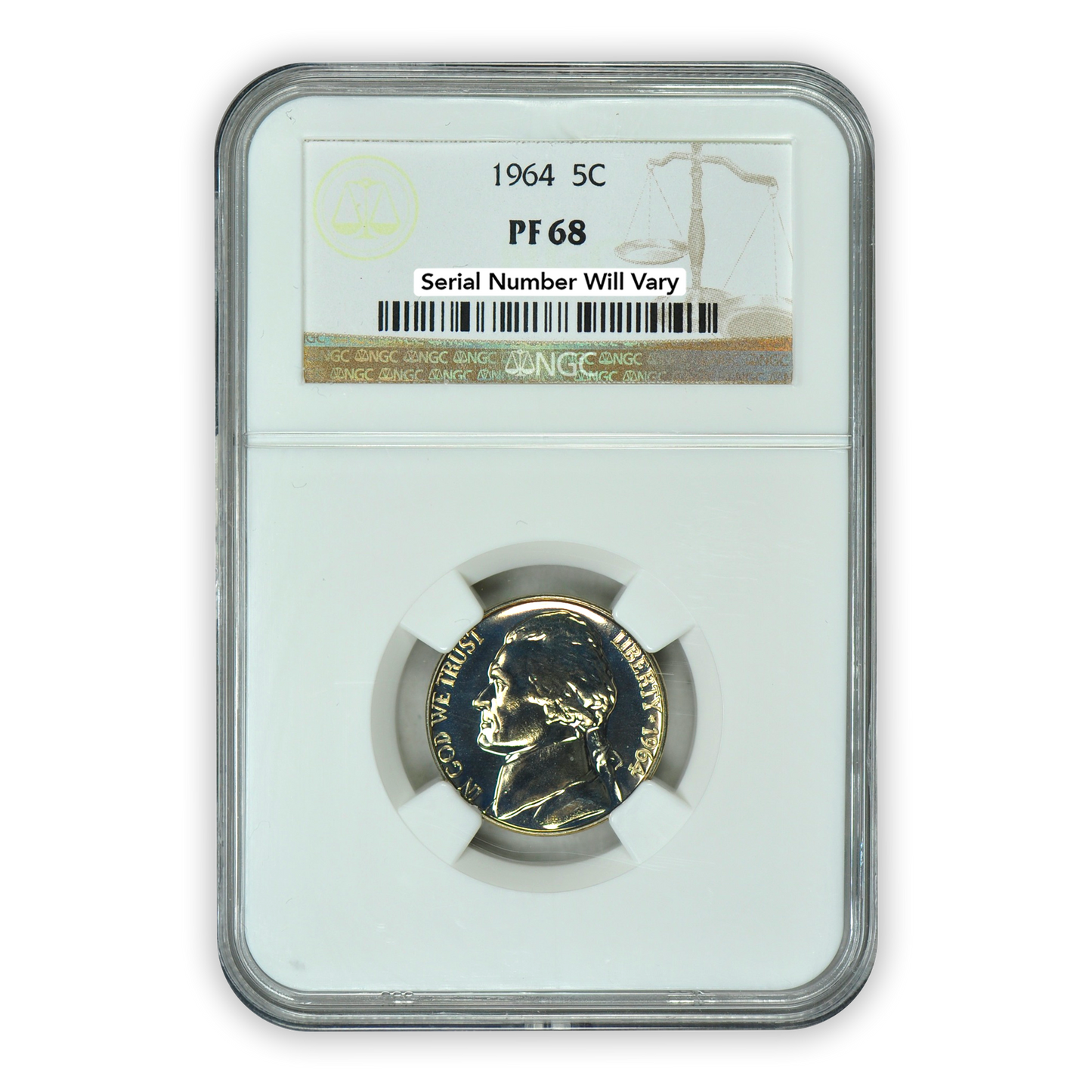 1964 US Proof Set - 5 Coins - NGC PF68