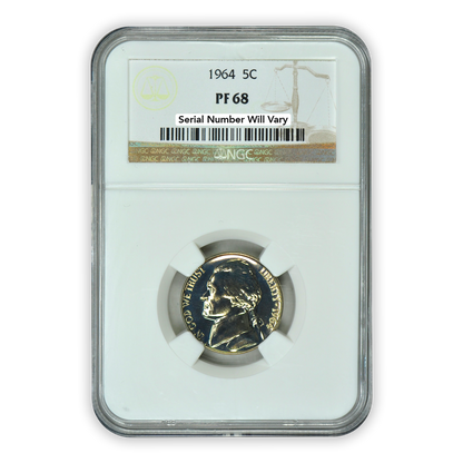 1964 US Proof Set - 5 Coins - NGC PF68