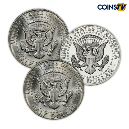 1964 Kennedy Silver Half Dollars - Uncirculated & Proof 3 pc Set