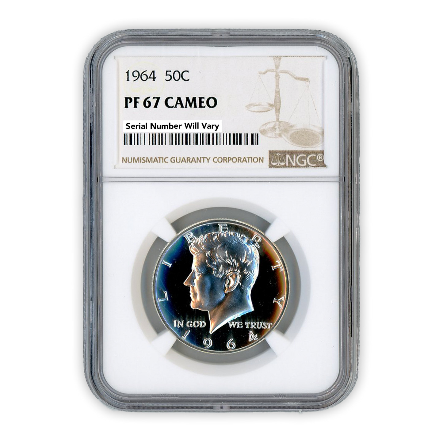 1964 Kennedy Half Dollar Philadelphia Cameo -  NGC PF67