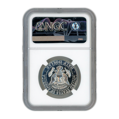 1964 Kennedy Silver Half Dollar Philadelphia - Accented Hair - NGC PF66