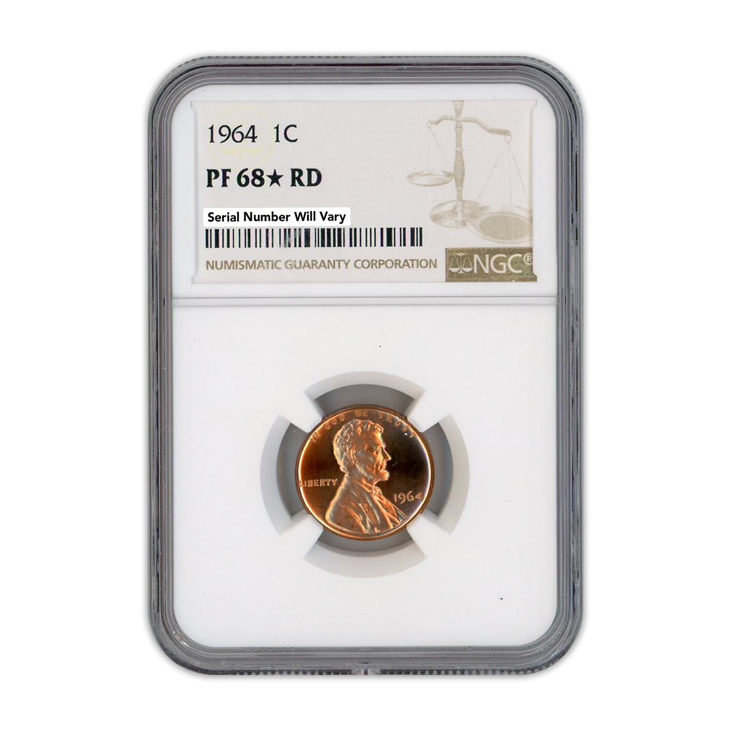 1964 Lincoln Cent - NGC PF68 Star RD