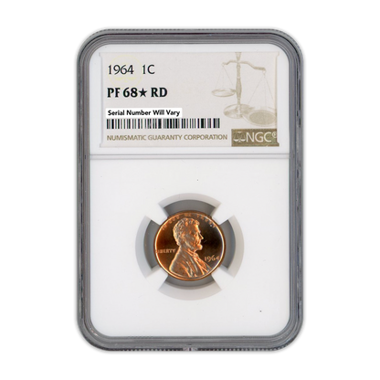 1964 Lincoln Cent - NGC PF68 Star RD
