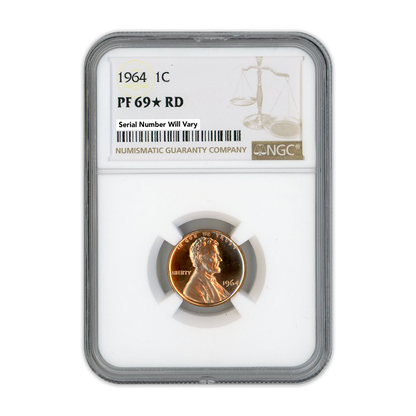 1964 Lincoln Cent - NGC PF69 Star RD