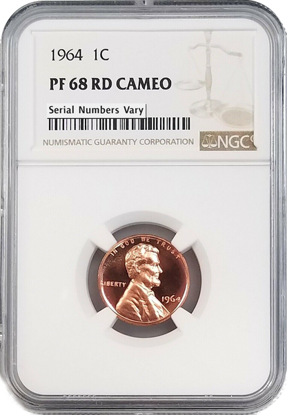 1964 Lincoln Cent Philadelphia - NGC PF68 RD
