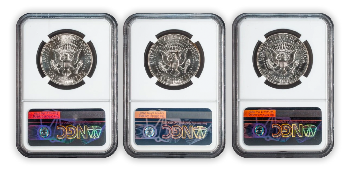 1965 - 1967 Kennedy Half Dollar - Special Mint Set - NGC MS67