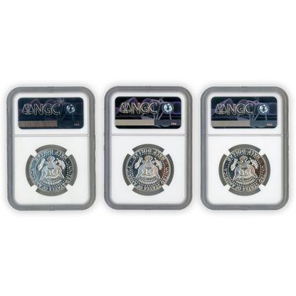 1965-67 Kennedy Half Dollar - Special Mint Set - NGC MS67 Cameo 3 pc. Set