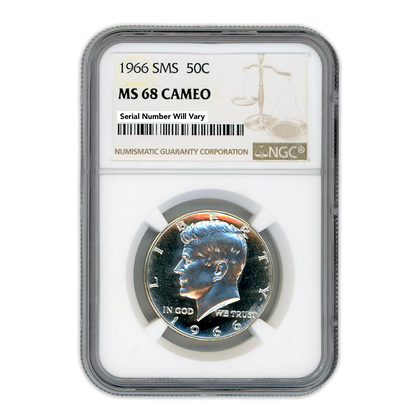 1966  Kennedy Half Dollar - Special Mint Set - NGC MS68 Cameo