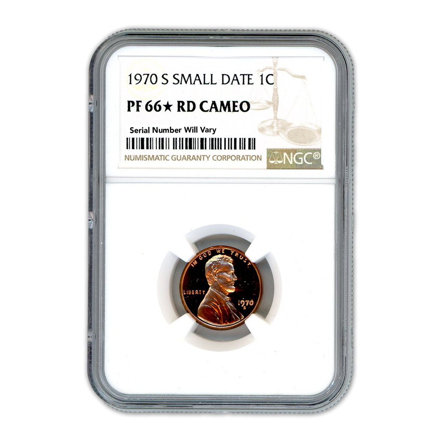 1970 Lincoln Cent - Small Date - NGC PF66 Star RD Cameo