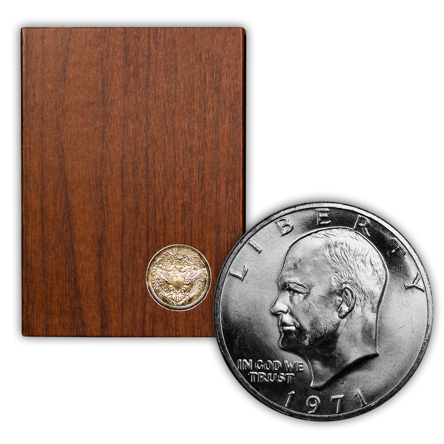 1971 Eisenhower 40% Silver Dollar San Francisco - Proof Brown Pack (OGP)