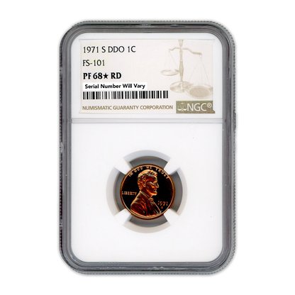 1971 S Lincoln Cent - DDO FS-101 NGC PF68 Star RD