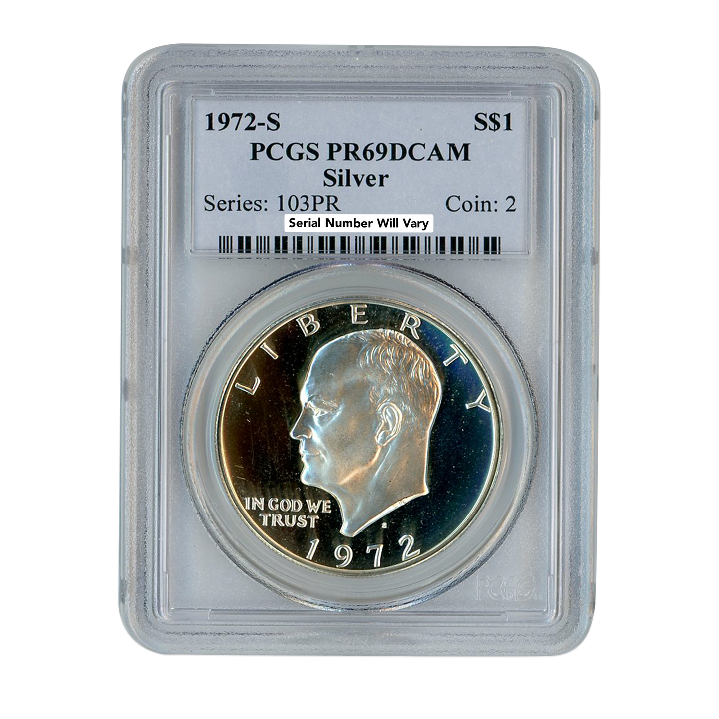 1972 S S$1 Eisenhower -  PCGS PR69 DCAM