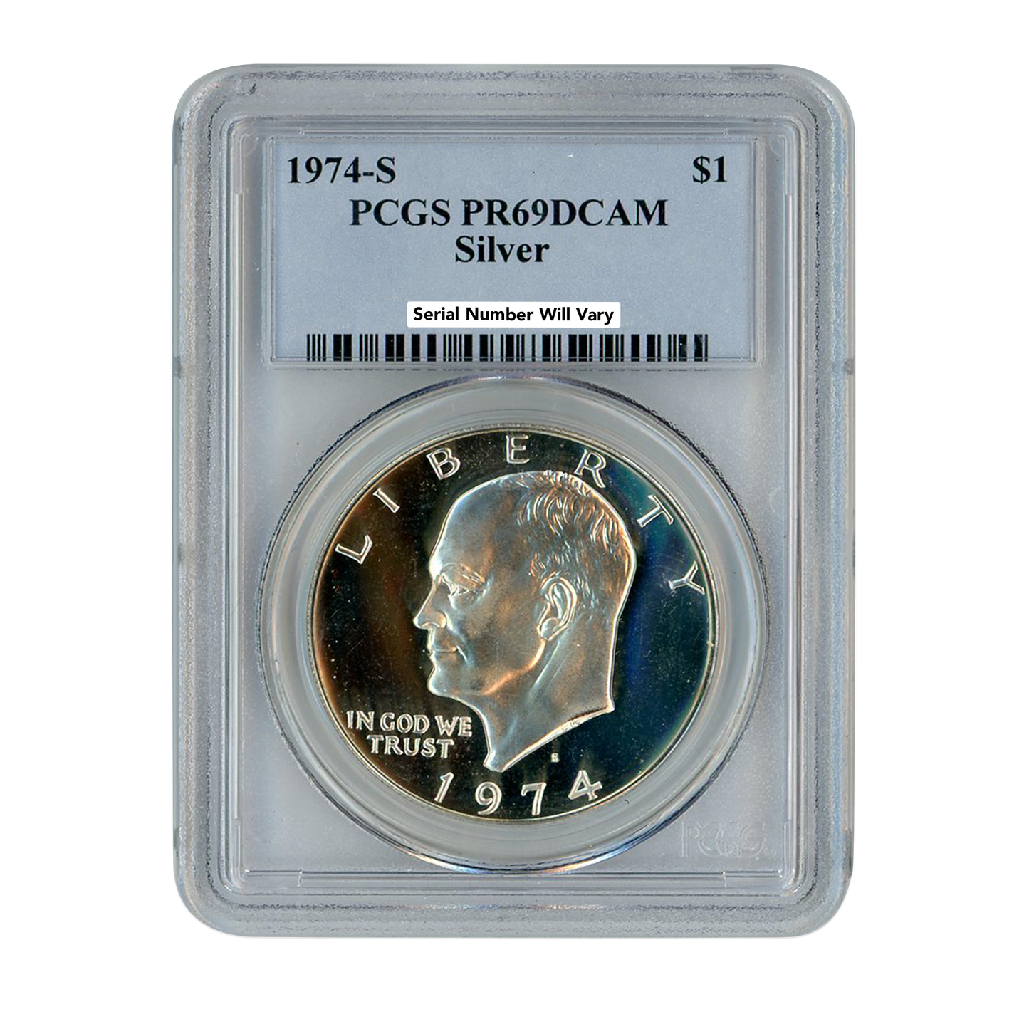 1974 S $1 Eisenhower -  PCGS PR69 DCAM