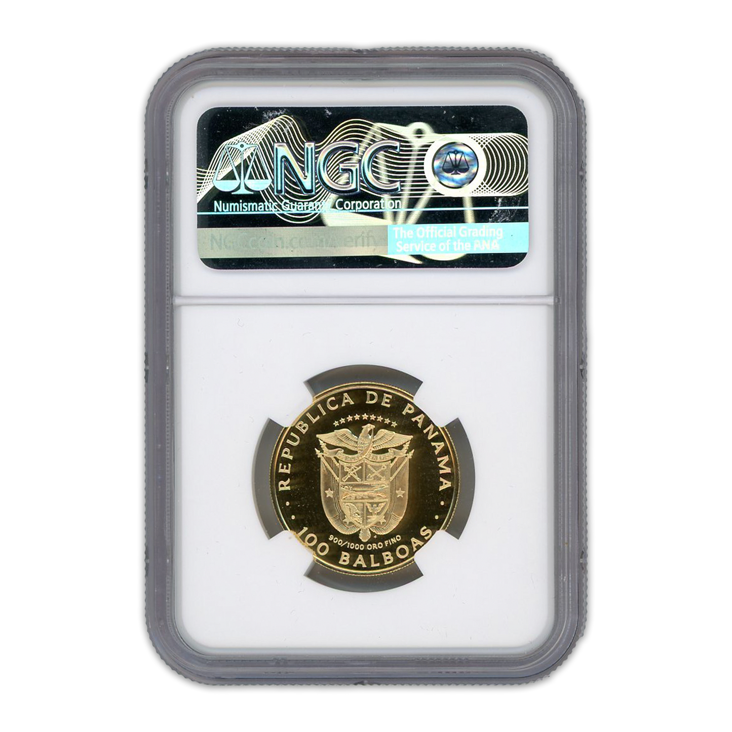 1977 FM Panama 100B - Vasco Nunez de Balboa 500th Anniv. of Birth - NGC PF70 Ultra Cameo