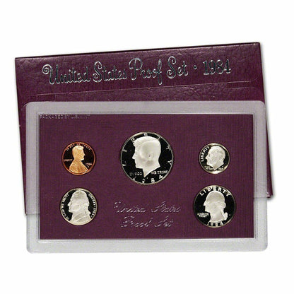 1984 US Proof Set - 5 Coins