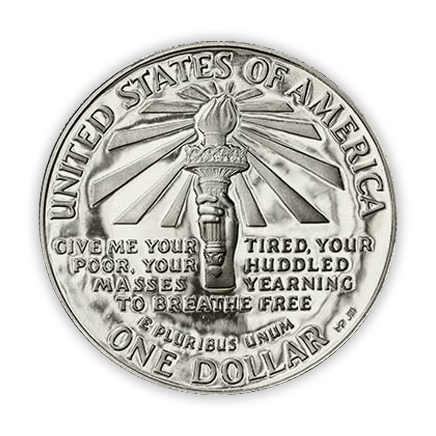 1986 Statue of Liberty 2 pc Uncirculated Set - Original Government Packaging (OGP)