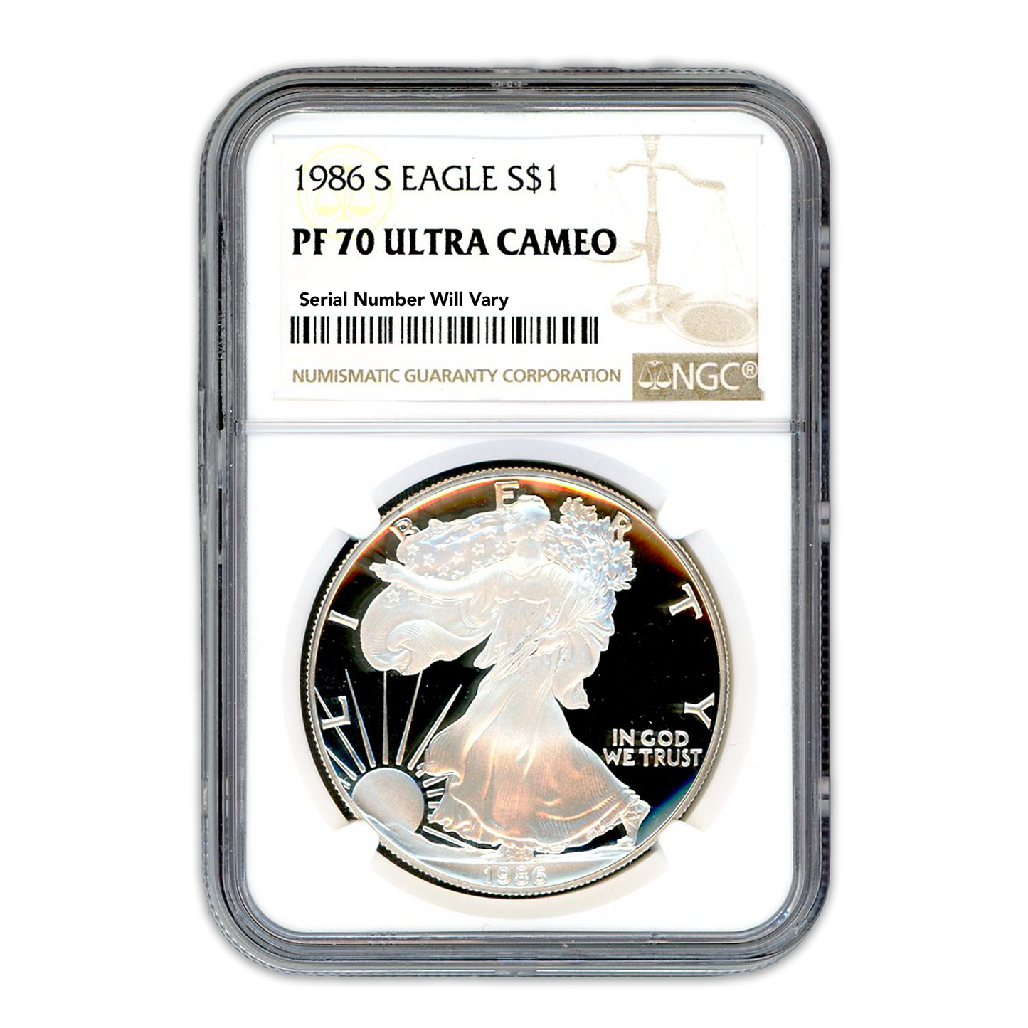 1986 Silver Eagle - Proof  NGC PF70 Ultra Cameo