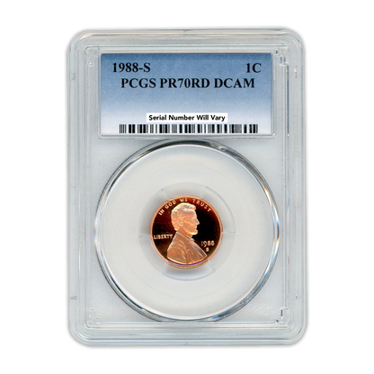 1988-S Lincoln Cent - PCGS PR70RD DCAM