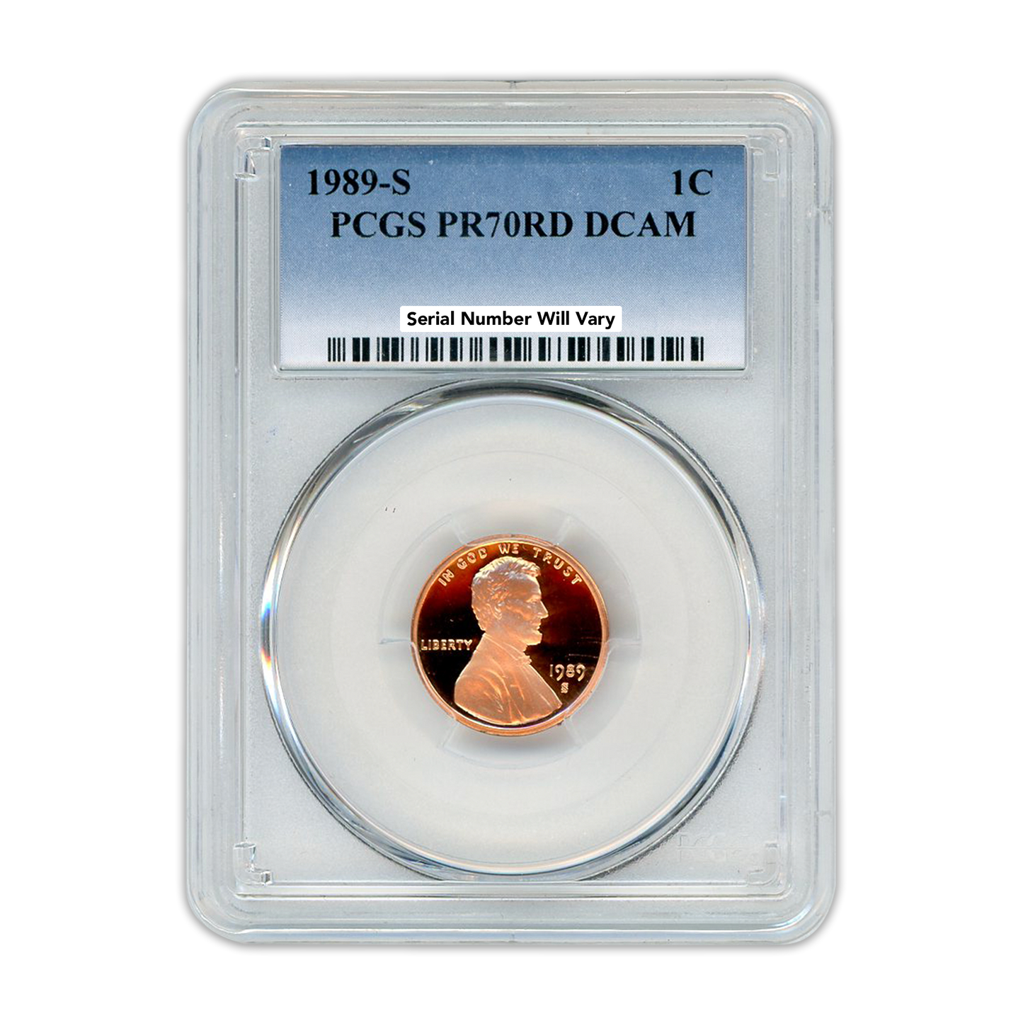1989 Lincoln Cent - PCGS PR70RD DCAM