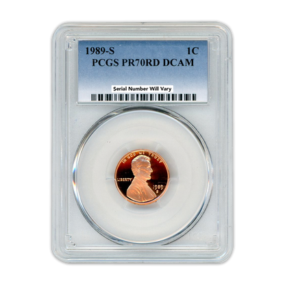 1989 Lincoln Cent - PCGS PR70RD DCAM