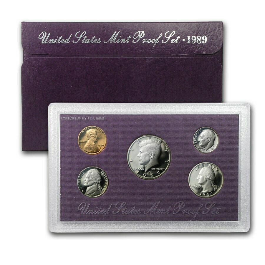 1989 US Proof Set - 5 Coins