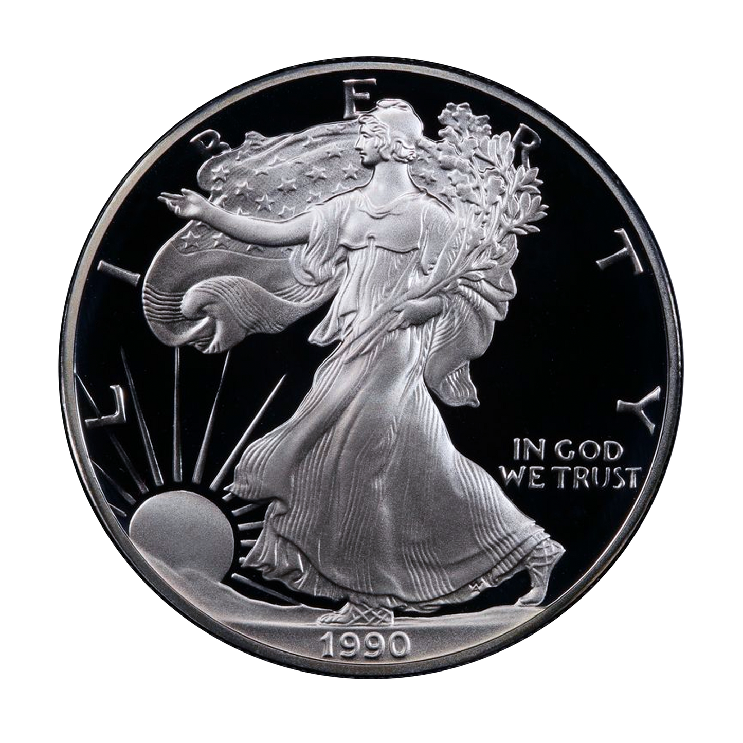 1990 Silver Eagle - San Francisco Proof - Original Government Packaging (OGP)