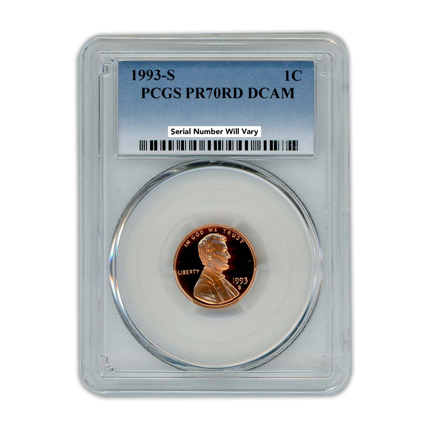 1993 Lincoln Cent - PCGS PR70RD DCAM