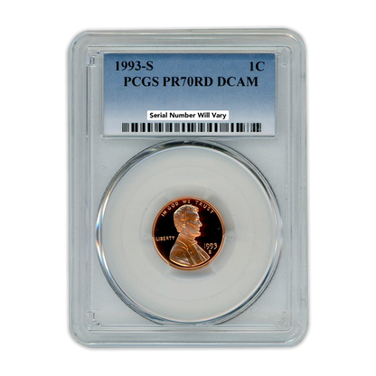1993 Lincoln Cent - PCGS PR70RD DCAM