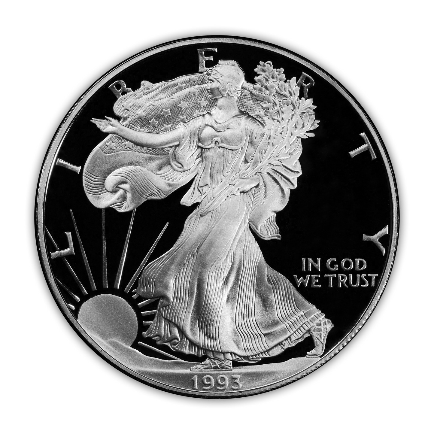 1993 Silver Eagle - Philadelphia Proof - Original Government Packaging (OGP)
