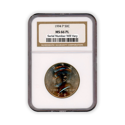 1994 Kennedy Half Dollar Philadelphia - NGC MS66 PL Prooflike