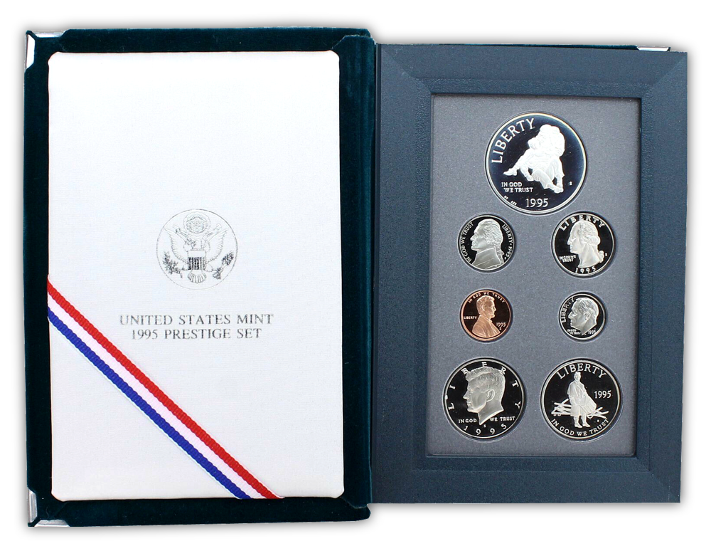 1995 US Prestige Proof Set - 7 Coins