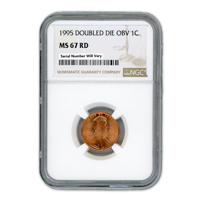 1995 Lincoln Cent - Doubled Die Obv. MS67 RD