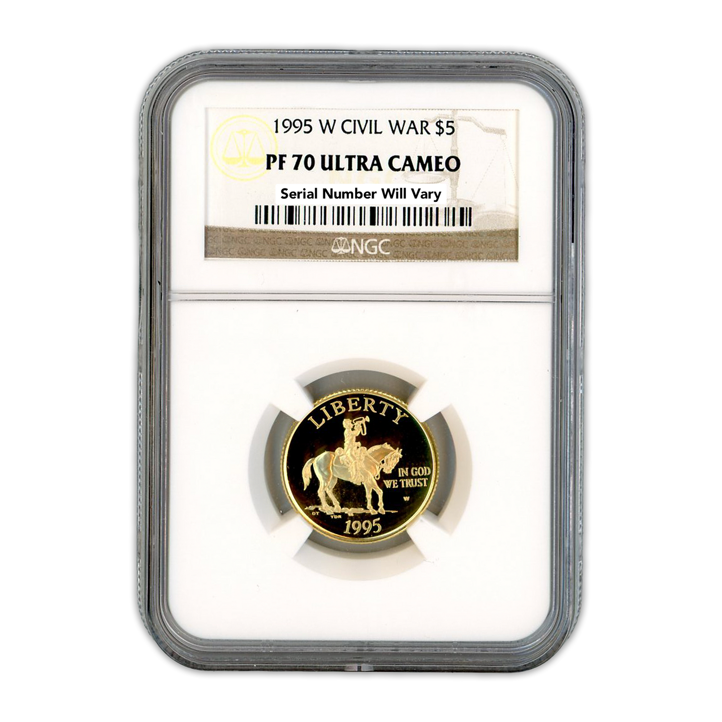 1995 $5 Civil War Battlefield Coin Commemorative NGC PF70 ULTRA CAMEO