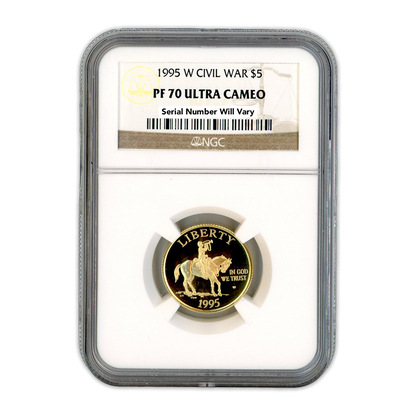 1995 $5 Civil War Battlefield Coin Commemorative NGC PF70 ULTRA CAMEO