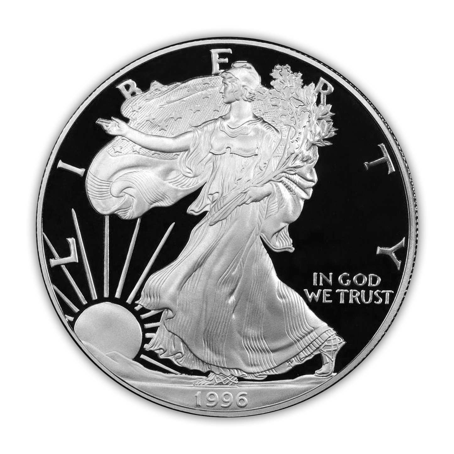 1996 Silver Eagle - Philadelphia Proof - Original Government Packaging (OGP)