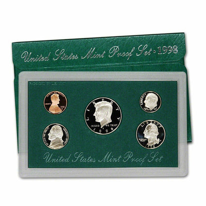 1998 US Proof Set - 5 Coins