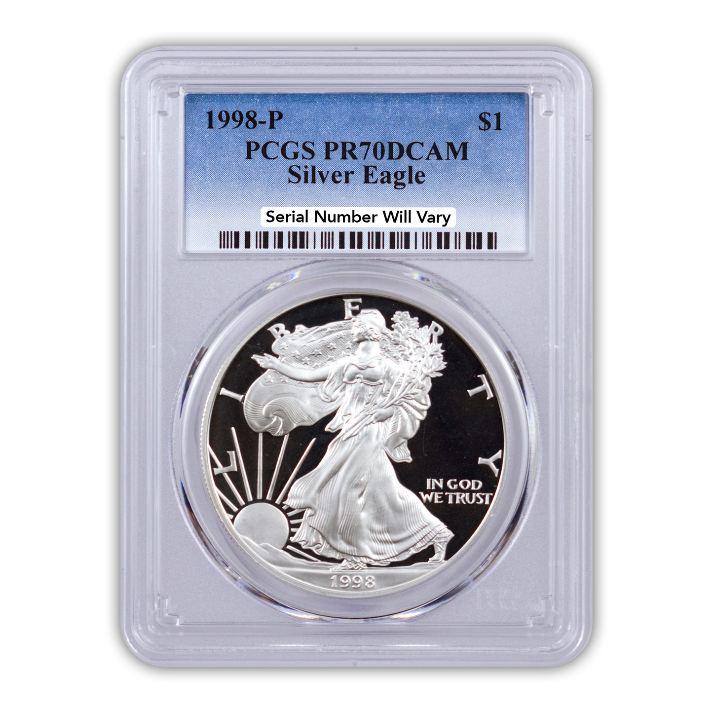 1998 Silver Eagle - Proof - PCGS PR70