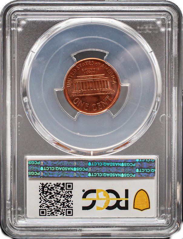 1999 Lincoln Cent - Broadstruck Out of Collar - PCGS MS66 RD