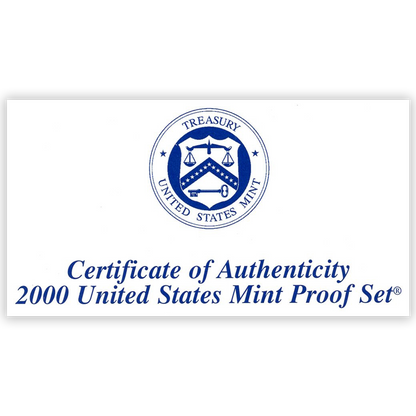 2000 US Proof Set - 10 Coins