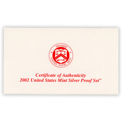2002 Silver Proof Set - 10 Coins