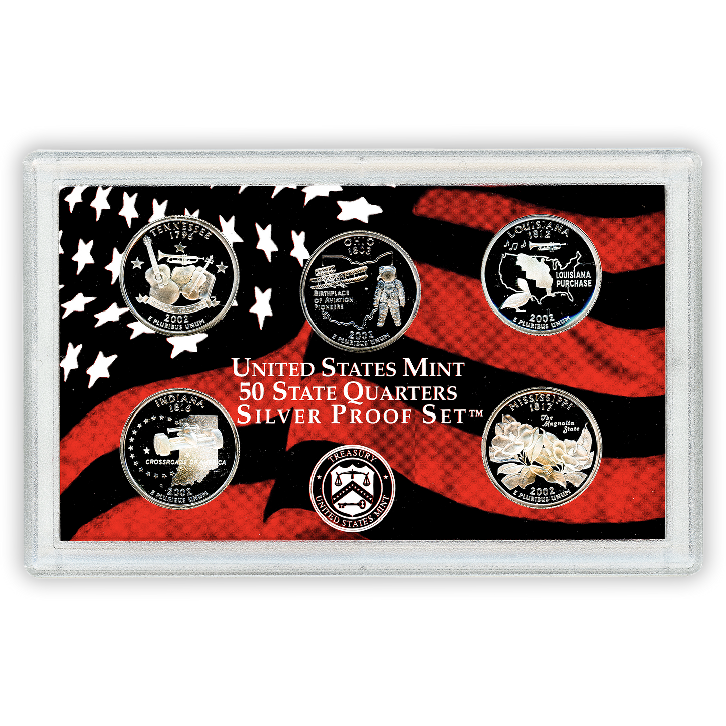 2002 Silver Proof Set - 10 Coins