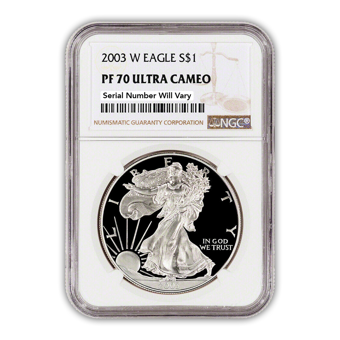 2003 Silver Eagle - Proof - NGC PF70 - CoinsTV