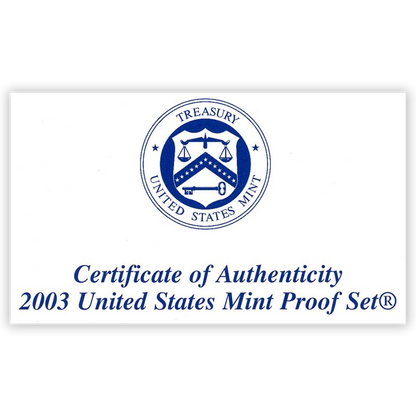 2003 US Proof Set - 10 Coins