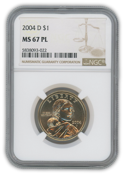 2004 Sacagawea Dollar Denver - NGC MS67 PL Prooflike