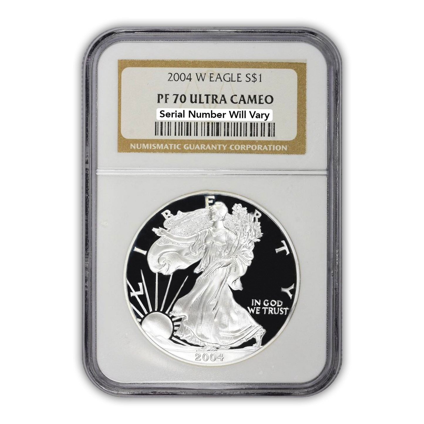 2004 Silver Eagle - Proof - NGC PF70 - CoinsTV
