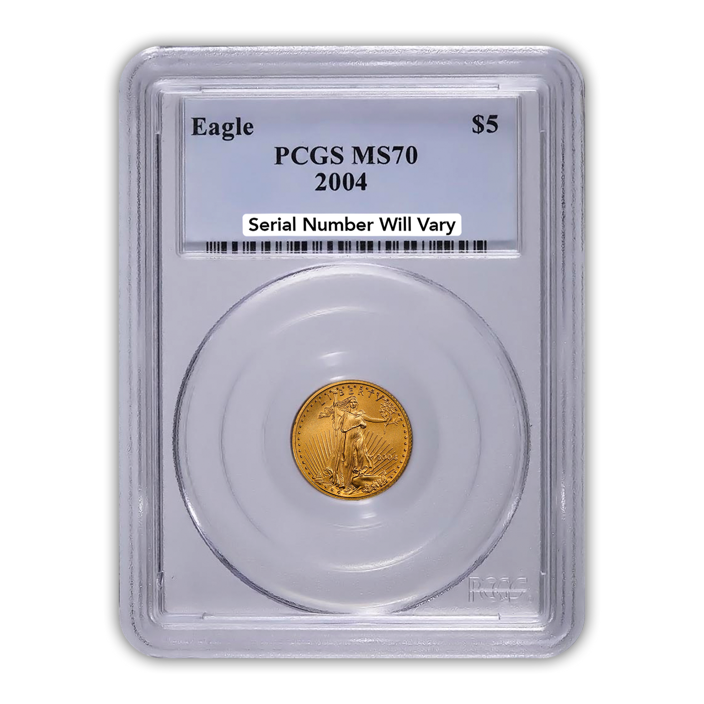 2004 $5 Gold Eagle - 1/10th oz PCGS MS70