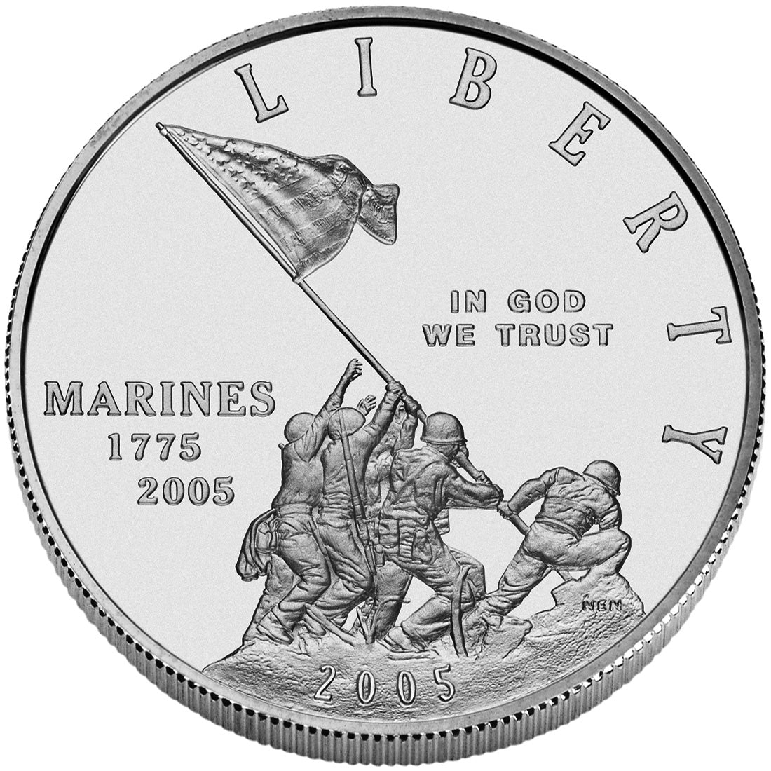 2005 Marine Corps Silver Dollar - Uncirculated in OGP