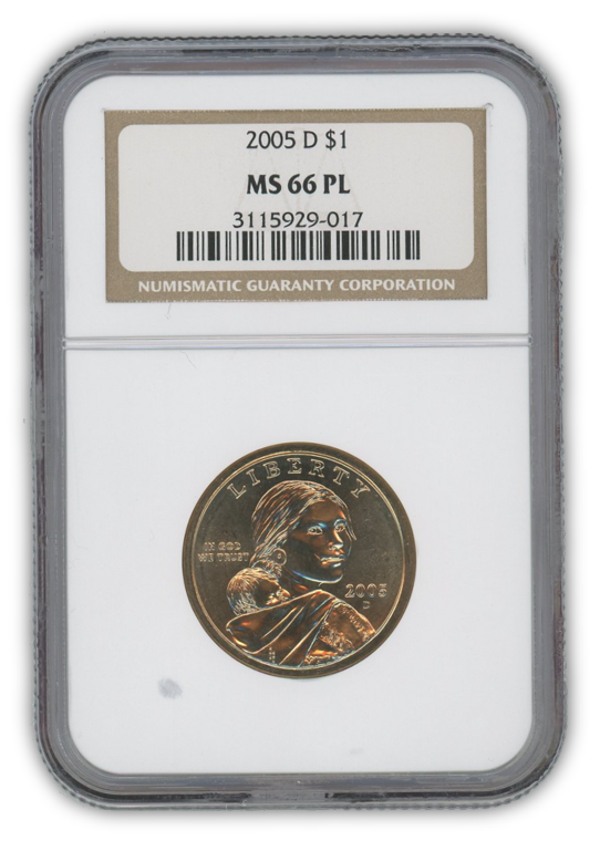 2005 Sacagawea Dollar Denver - NGC MS66 PL Prooflike