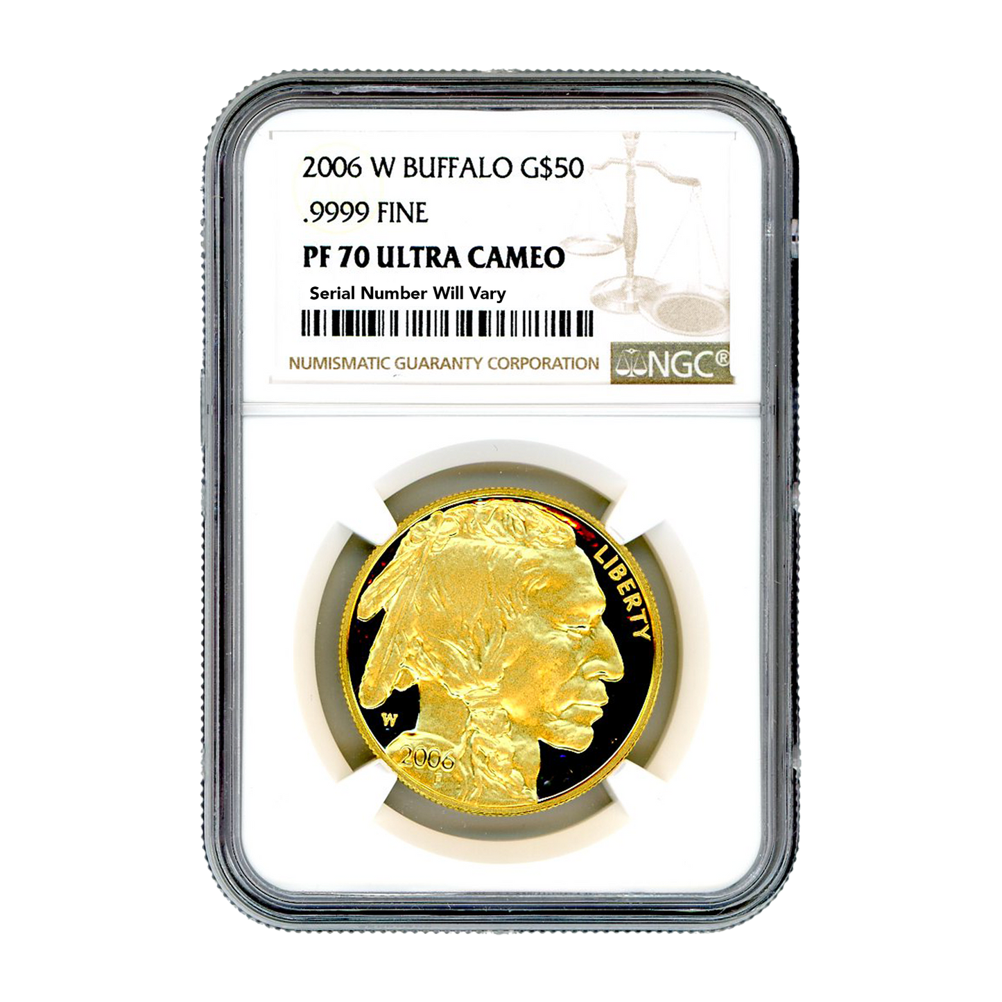 2006 $50 Gold Buffalo - 1/2oz - NGC PF70