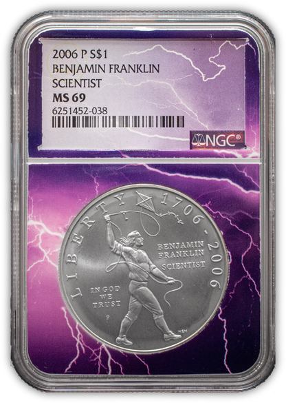 2006 Franklin Scientist - Lightning Core - NGC MS69